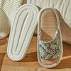 Linen slippers women's summer retro indoor home flooring spring and autumn thick-bottomed fabric cotton and linen slippers four seasons men