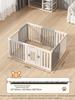 Gray & White Color Block Puppy Playpen for Small to Medium Dogs - Indoor Pet Crate & Isolation Fence