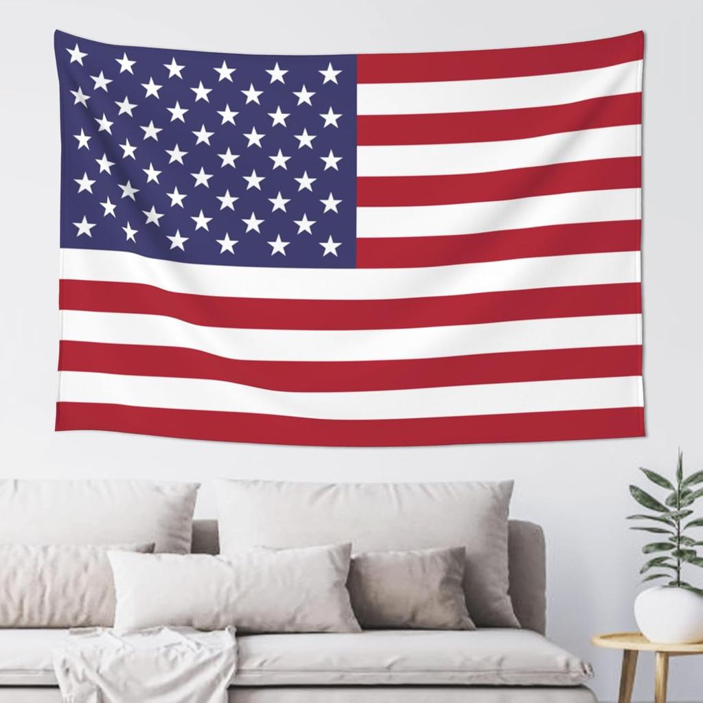 American Flag Black White Tapestry Wall Decoration, Art Tapestries Wall Hanging, Banner Wall Tapestry For Dorm Bedroom Living
