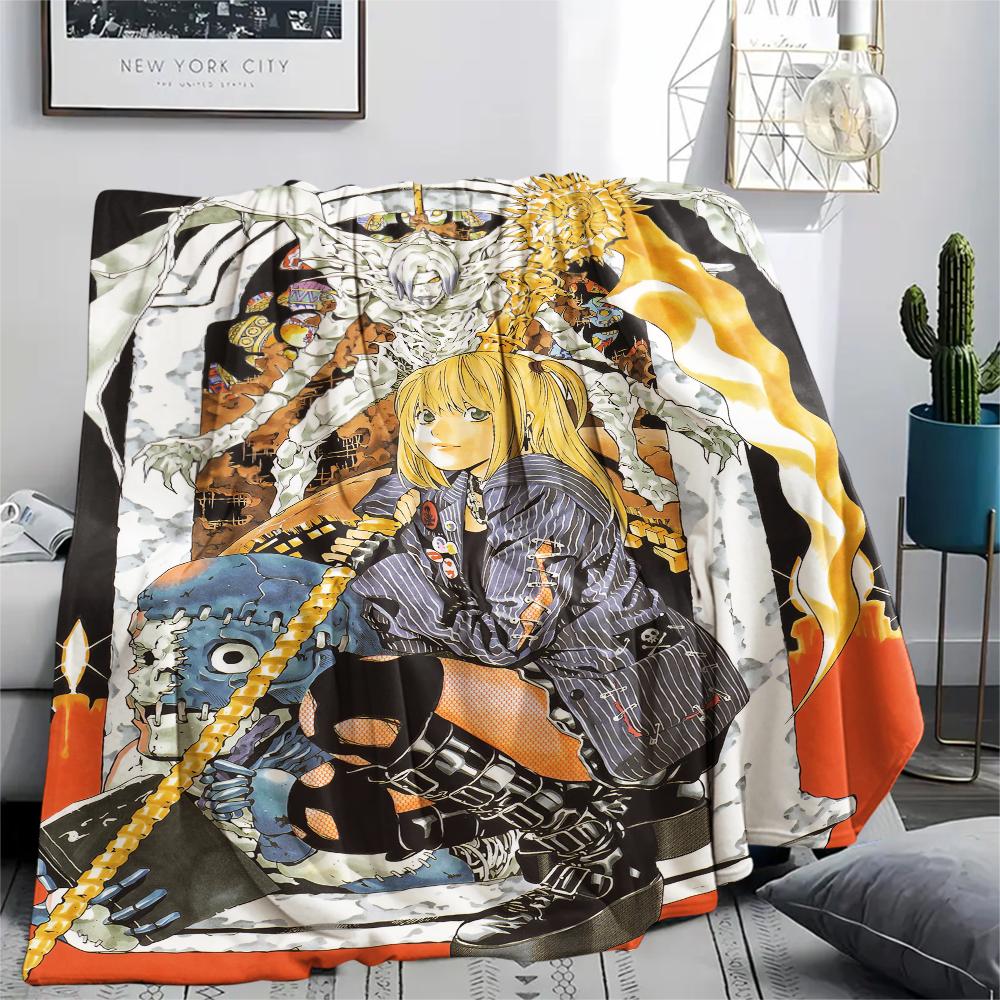1Pc Misa Cute Print Flannel Blanket, High Quality Comfortable for All Seasons, Home Decor, Warmth and Comfort, Perfect for Christmas Gifts 59