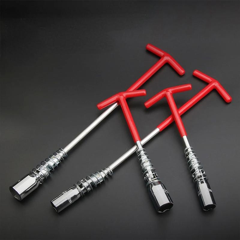 16mm/21mm Zündkerzen-Entfernungswerkzeug Schraubenschlüssel 360 Grad Drehung Zündkerzen-Steckschlüssel Auto-Reparaturwerkzeug T-Griff
