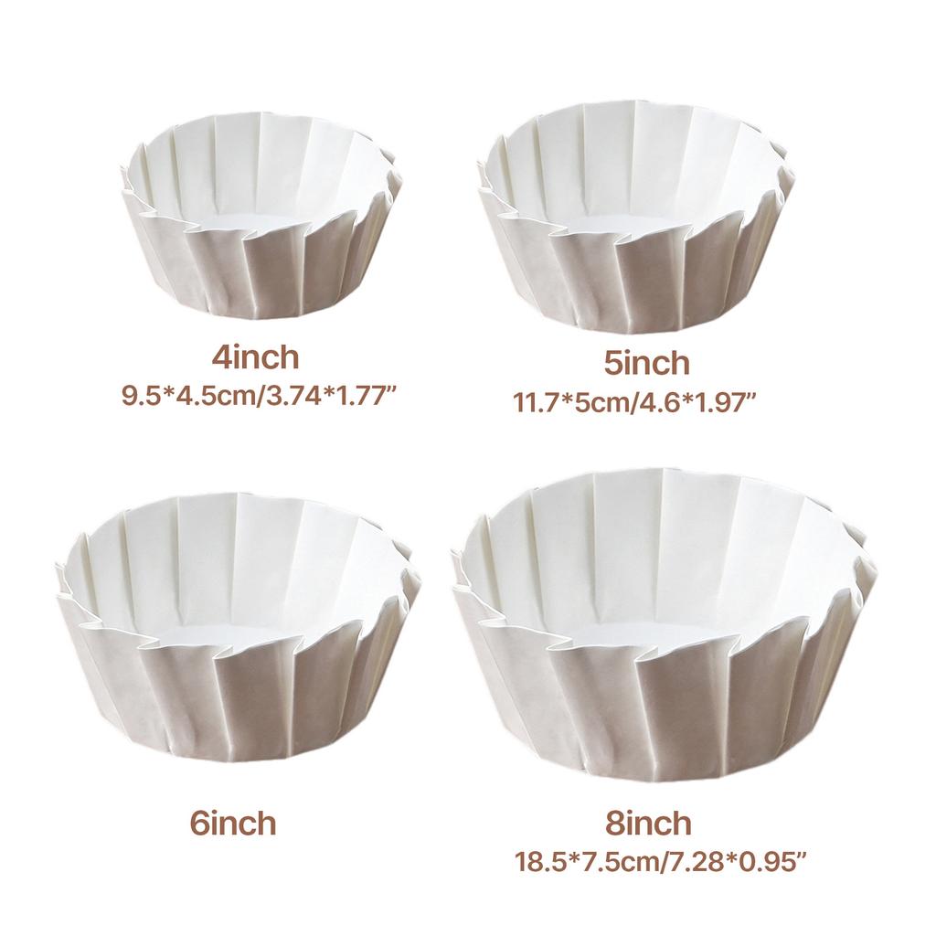 Pack of 50 Oilproof Paper Basque Cake Paper Oilproof Paper Wrap Oilproof Baking Paper Kitchen Cake Paper Baking Supplies