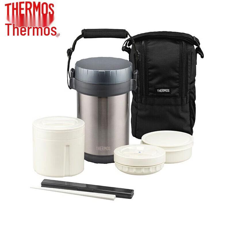THERMOS Large Capacity Stainless Steel Vacuum Insulated Lunch Box