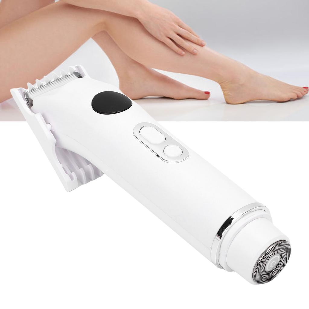 4 in 1 Body Hair Trimmer for Women IPX7 Water Proof Type C Charging Pubic Hair Trimmer with LED Light for Facial Eyebrow Nose Dry Wet Use