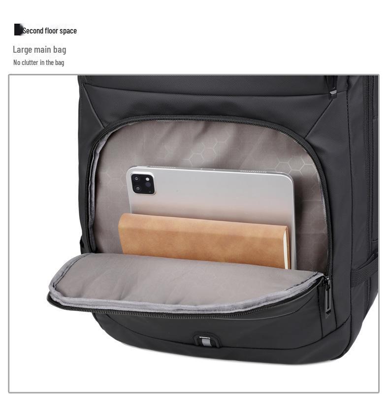 Multifunksjonell utvidbar laptop- og vognryggsekk for menn for forretningspendling og reiser