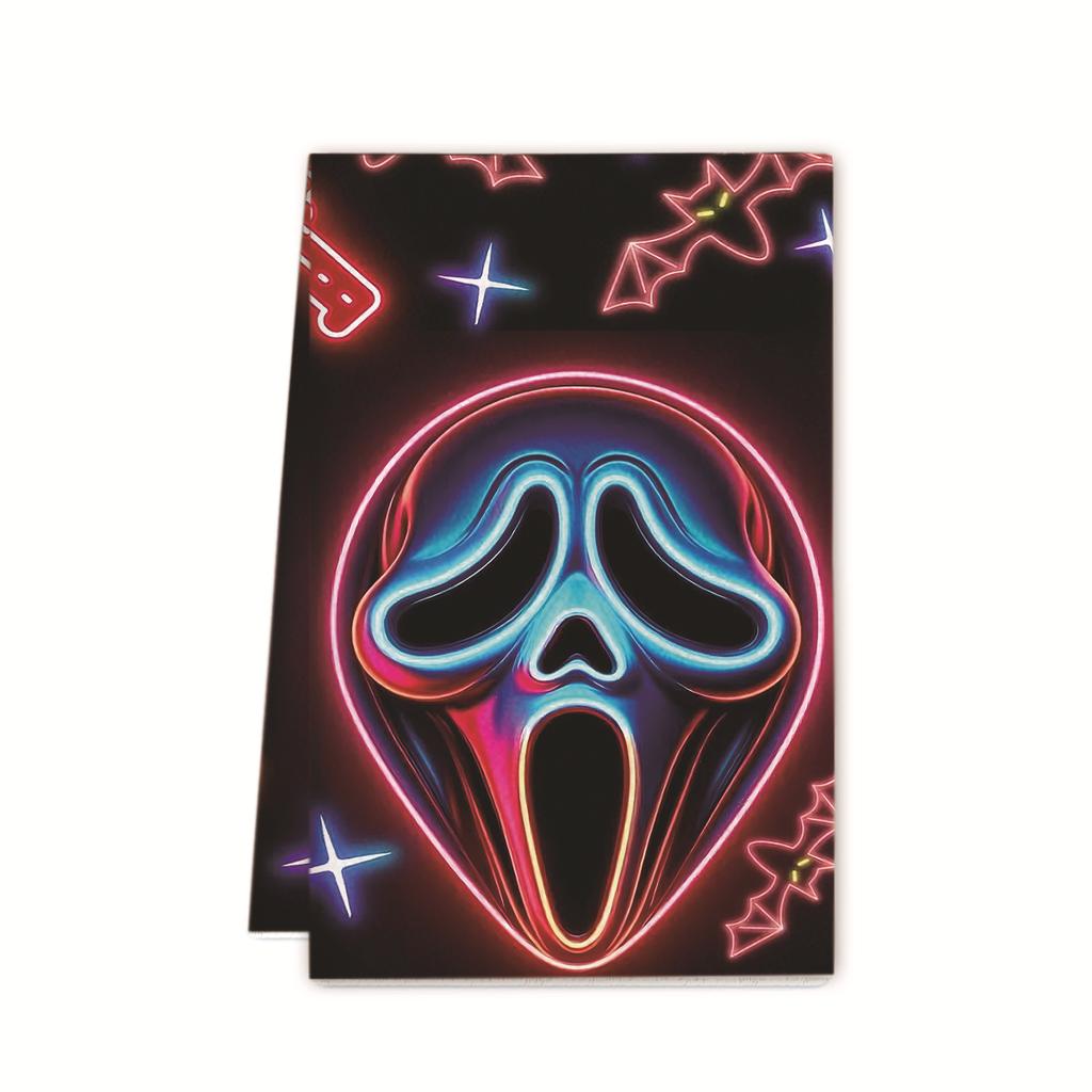 Halloween towel ornament gift microfiber printing kitchen towel special dish towel rag