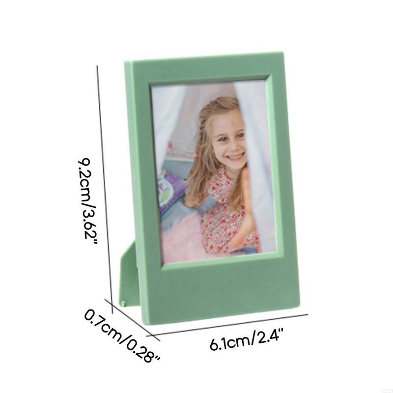 62KD 3 Inch Mini Film Photo Frame for Tabletop Photocard Display Desk Stand