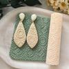 DIY Polymer Clay Texture Roller,  Roller for Polymer Clay Earrings Jewelry, Embossing Pottery Texture Rollers for Jewelry Making