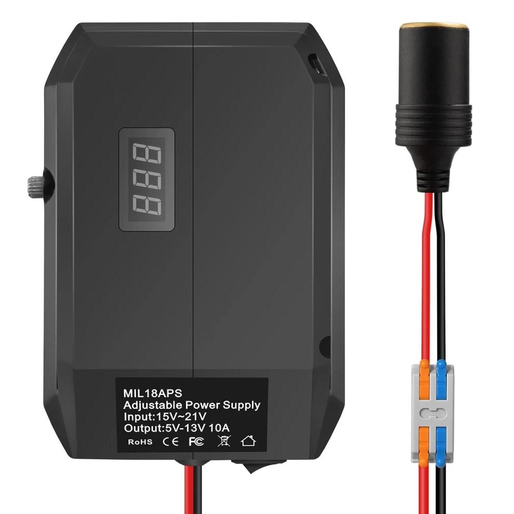 Li-ion Battery 5-13V Voltage Regulator For Makita For Bosch For DeWalt For Milwaukee For M18 For Einhell Cigarette Lighter