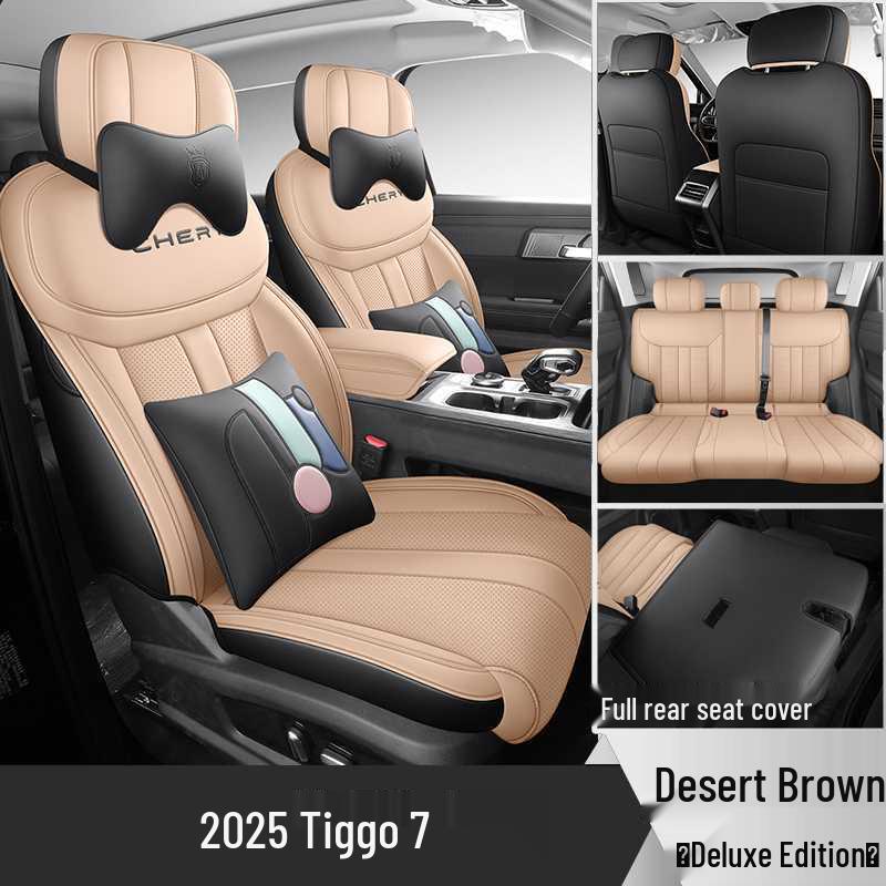 2025-2026 Chery Tiggo 7 7-Seater Full Coverage Car Seat Cover Mat - Four Seasons Usage