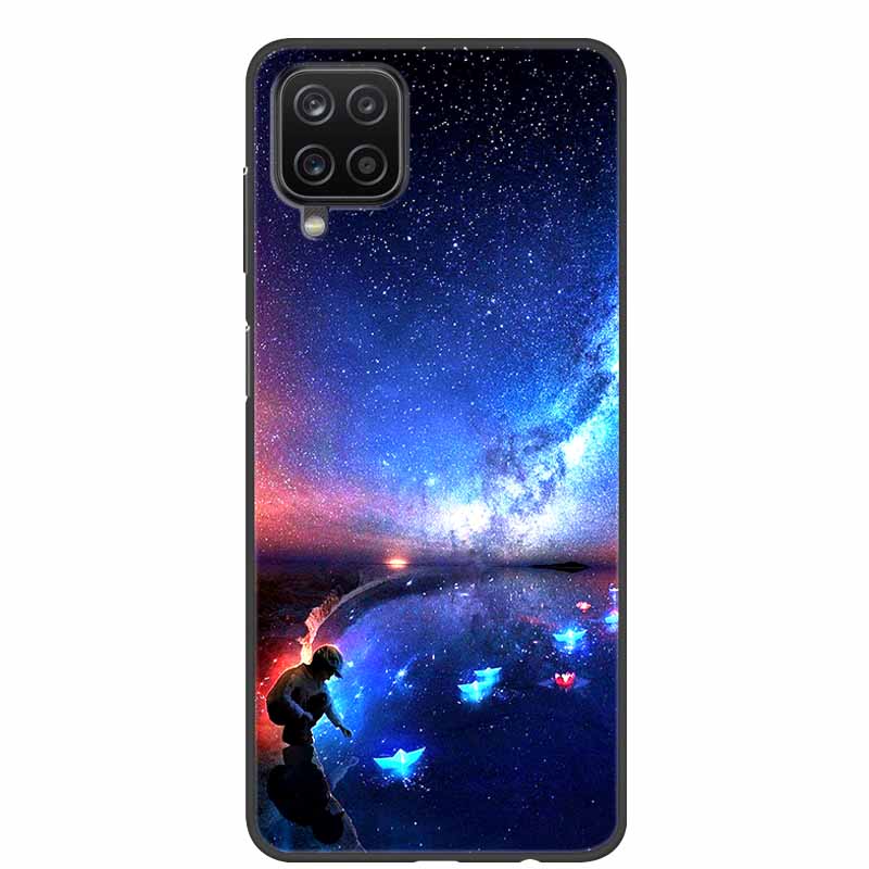 For Samsung A12 Case Marble Soft Silicone Back Case for Samsung Galaxy A12 GalaxyA12 Nacho A 12 SM-A125 Phone Cover Coque Fundas