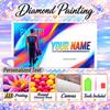 Oscar Piastri 5D DIY Diamond Painting Custom Name Text, Full Drill Rhinestone Mosaic Art Home Gift