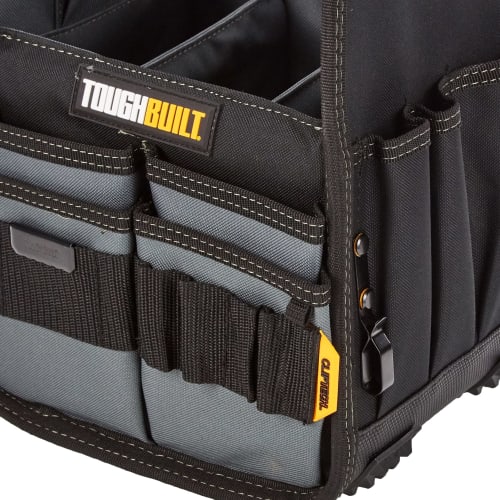 ToughBuilt 31-inch Pocket with ClipTech, 8-inch Tote Bag, Rubber, Black, TB-CT-180-8