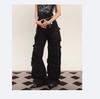 Women's Baggy Cargo Pants Y2K Clothing Multi-Pocket Relaxed Fit Jeans Fairy Grunge Clothes Alt Emo Streetwear