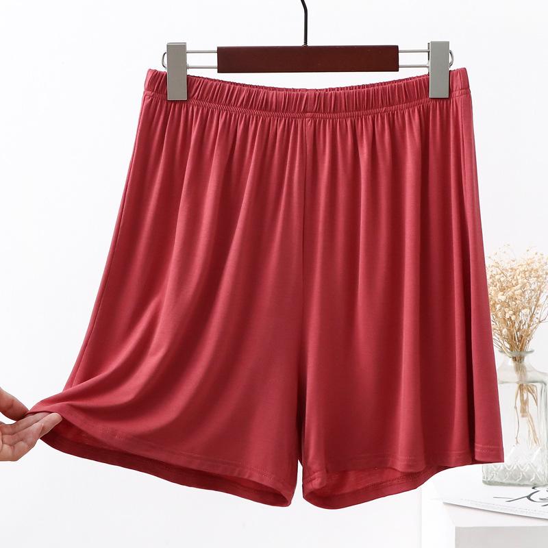 Women's High Elasticity Ice Silk Loose Safety Shorts - Plus Size, Summer Thin Briefs for Home Wear