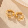 Elegant Little Swan Zircon Stud Earrings - Fashionable, Light Luxury, Fade-Resistant