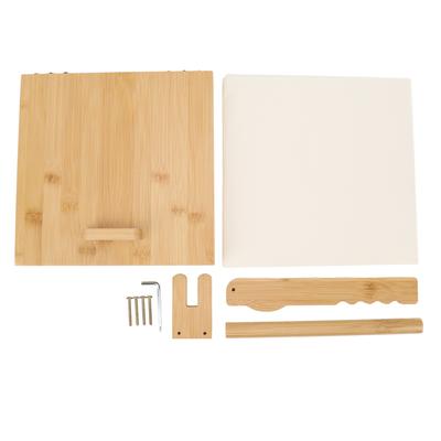 Pressa Manuale per Tortillas in Legno con Mattarello e 50 Fogli di Carta Forno