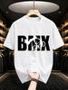 2026 New Pure Cotton Tshirt Bmx Bmx Rider Stunt Print Crew Neck Short Sleeve Casual Top