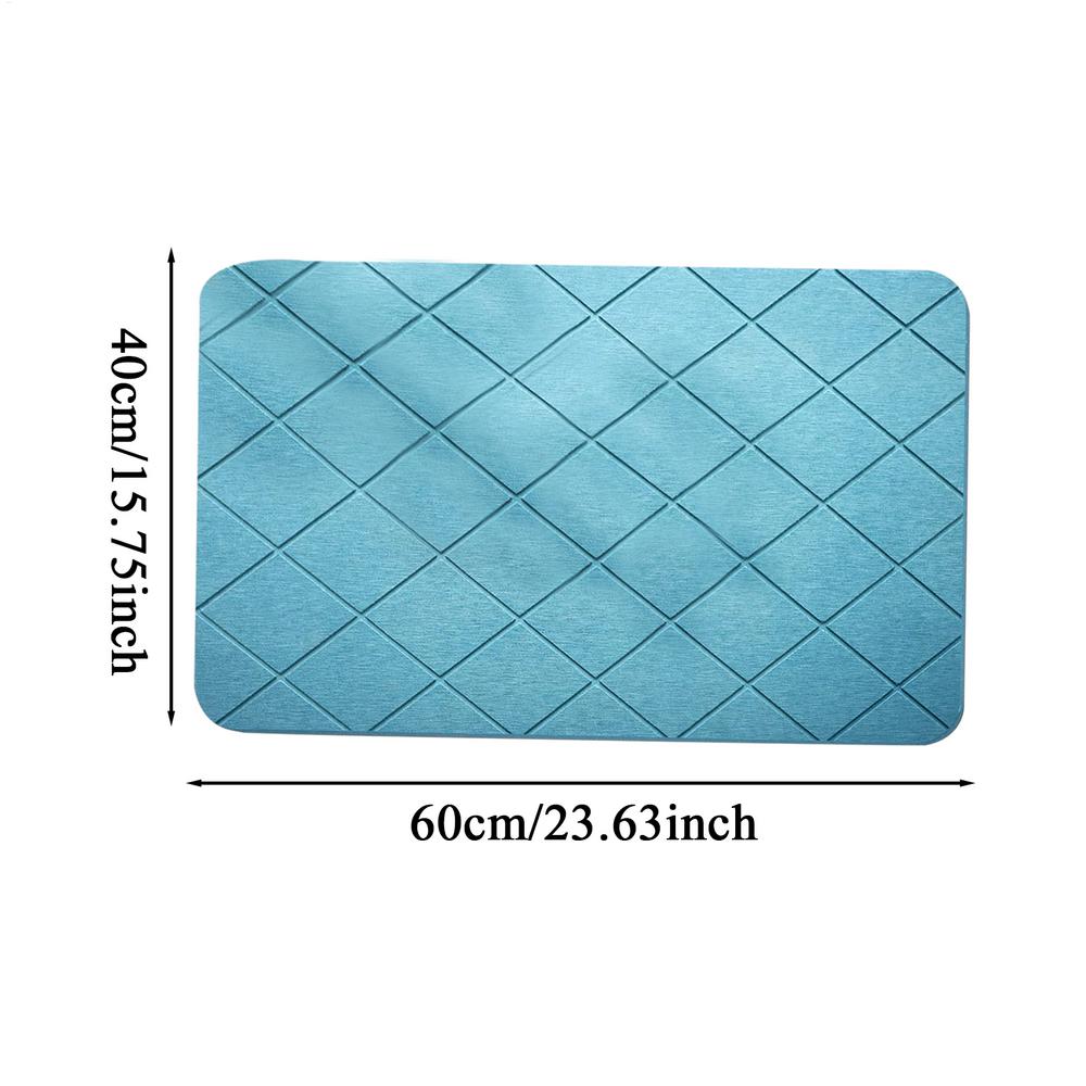 

Anti-slip Diatomite Stone Bath Mat Diatom Mud Soft Mat Water Absorption Quick Drying Diatomite Stone Shower Mat Entryway Rugs