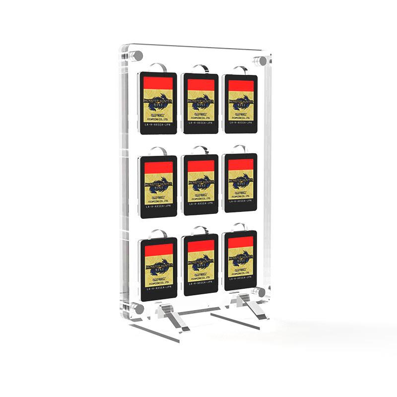 Magnetic Acrylic Transparent Storage Box for Switch Game Cartridge Cards