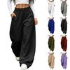 Pantaloni Larghi Casual alla Moda da Donna Vestibilità Larga Pantaloni Colorati