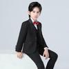 Elegante Abito Blazer Monocolore da Ragazzo per Esibizione al Pianoforte e Primo Compleanno