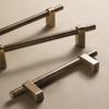 Dooroom Solid Brushed Brass Furniture Handles Modern Industrial Style Cupboard Wardrobe Dresser Shoe Drawer Cabinet Knobs