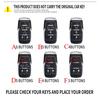 Interior Mouldings Metal Car Key Cover Fob Case Shell for Dodge Ram 1500 Pickup TRX Rebel Ram 2500 3500 4500 5500 2019 2020 2021