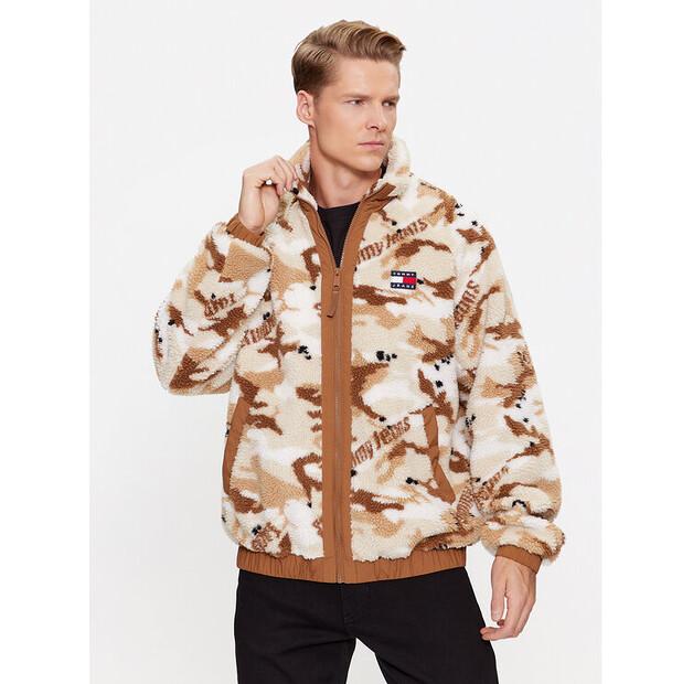 

Демисезонная куртка Tommy Jeans DM0DM17221 бежевого цвета, свободного кроя S