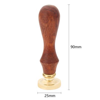 Wax Sealing Stamp Head Plant Pattern with Handle Creative Copper Seal Stamps Wedding Holiday Party Decorations