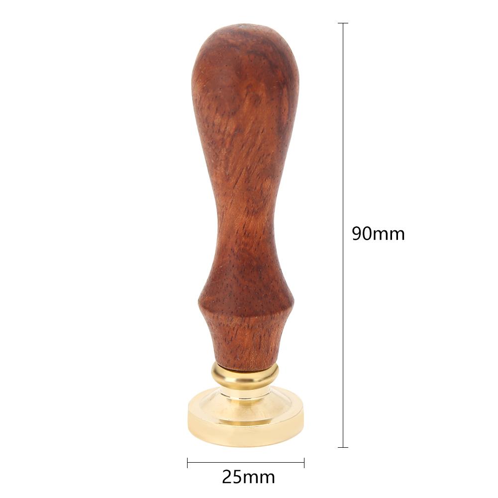 Wax Sealing Stamp Head Plant Pattern with Handle Creative Copper Seal Stamps Wedding Holiday Party Decorations