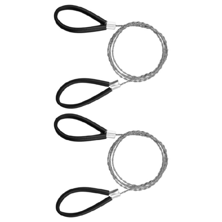 2Pcs Steel Wire Handsaw For Cutting Wood Plastic Metal Ergonomic Grip Lightweight Gardening Construction Use