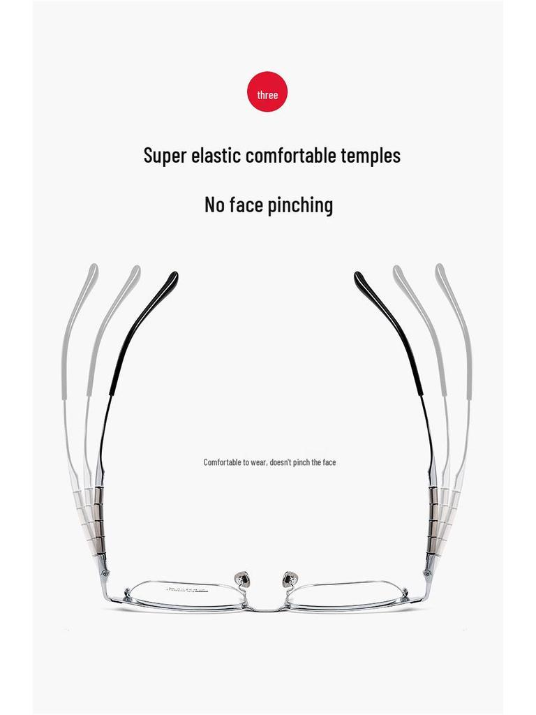 Bestfen 9009T Semi-Titanium Retro Eyeglass Frame with Rising Bamboo Joint Design