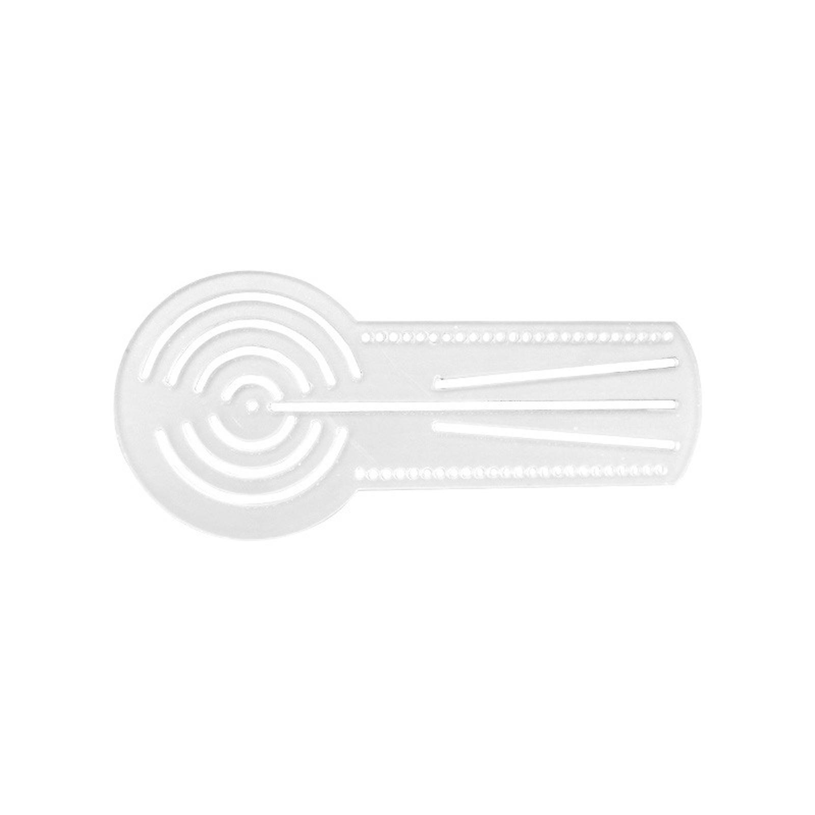 

Milageto 1 шт. Шаблонная линейка, Трафареты, Шаблон для рисования для всех целей, Шаблоны для рисования овалов, Многофункциональная опалубка, Большой овал one size