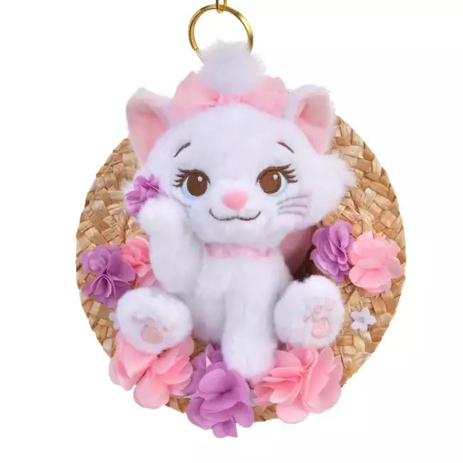 Disney Plush doll Keychain Marie Plush Keychain Summer Style Japan NEW