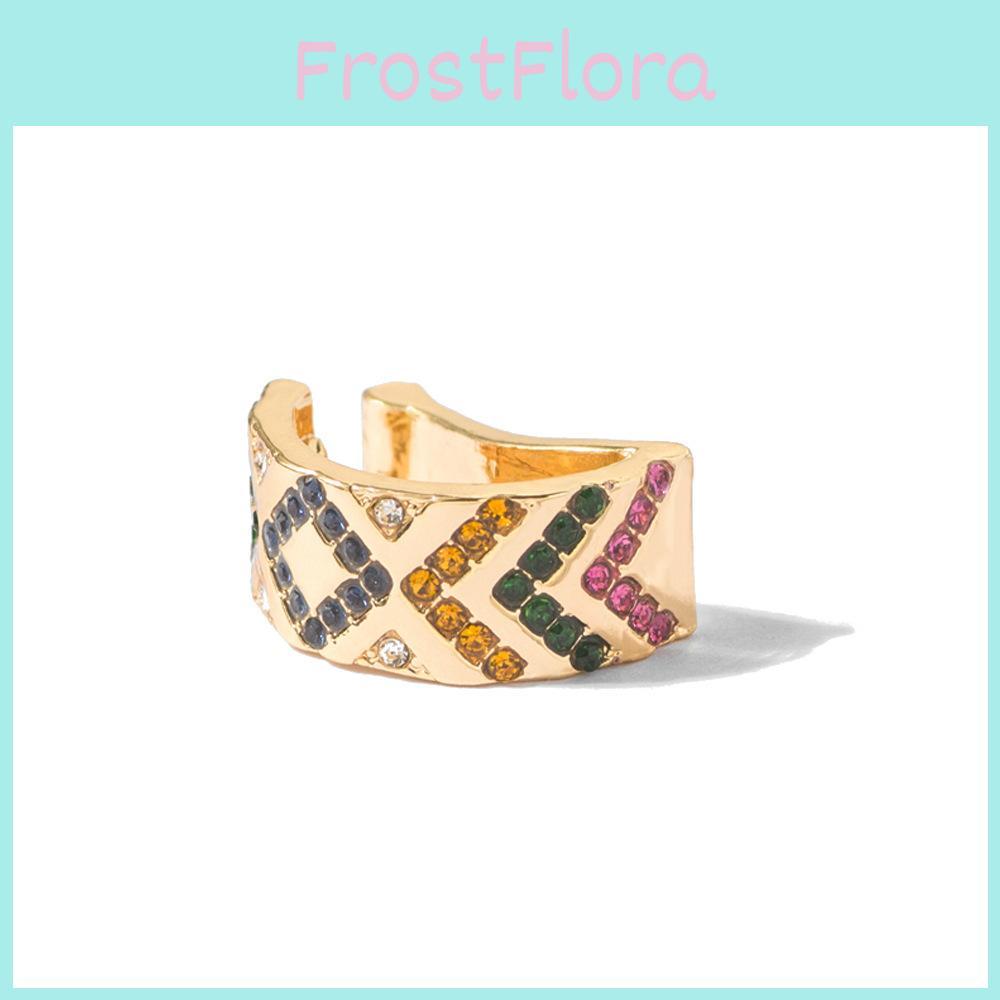 Fashionable Rhinestone Alloy Ear Clips European American Style For Women