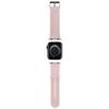 Karl Lagerfeld Strap KLAWMSLKCNP Apple Watch 38/40/41mm Pink Strap 3D Rubber Karl&Choupette Heads