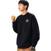 Anta Lifestyle Series Round Neck Letter Pullover Sweatshirt Unisex sweatshirt Black 952448708-3