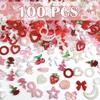 WTEMPO Mini 3D Resin Nail Art Decorations Mixed Flower/Bow/Heart/Rose/Moon/Star Designs Crafts Making Accessories DIY Decorations Supplies