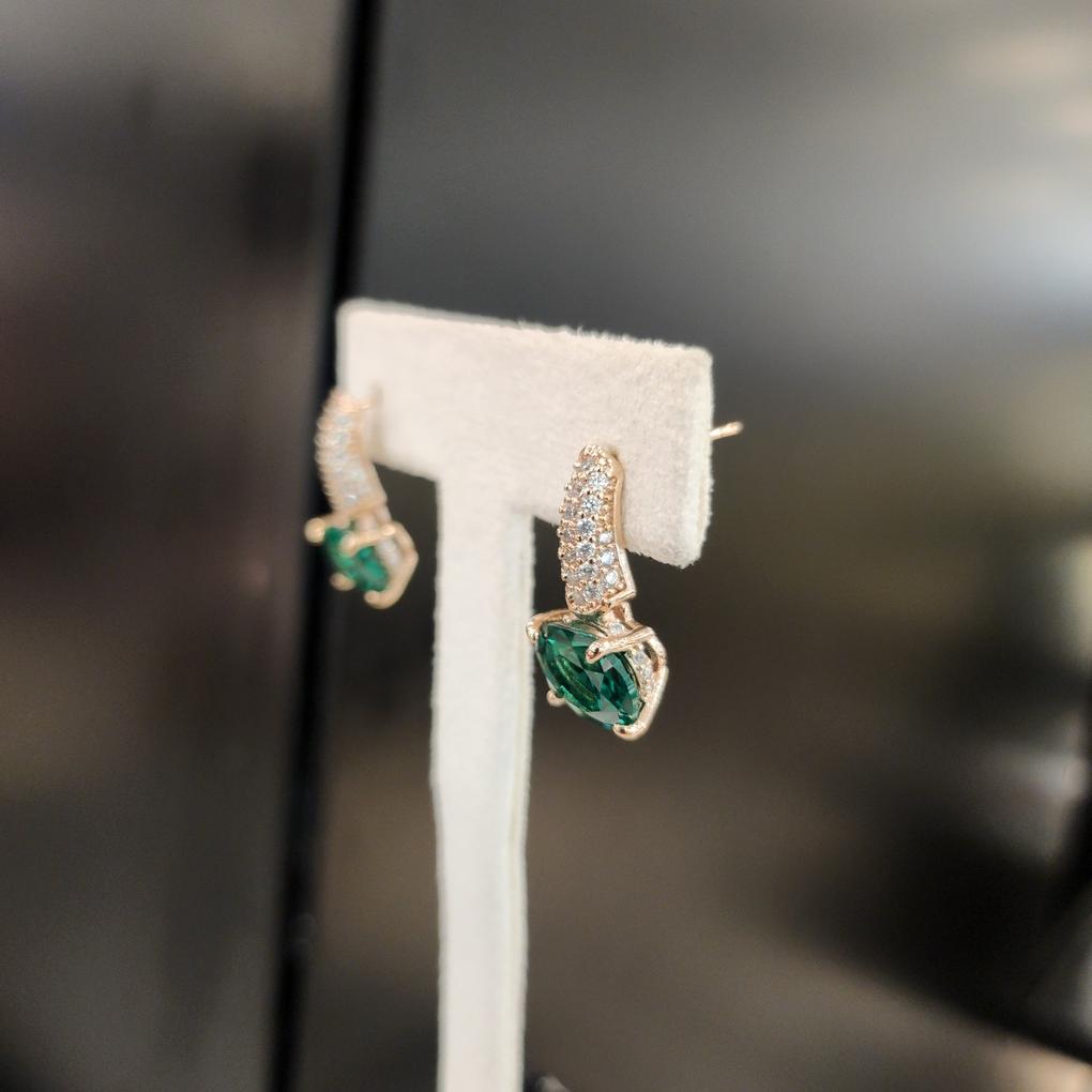 ARTRIA Ruby Tepa Round E Silver Needle Earrings JQNERIN0003RBF