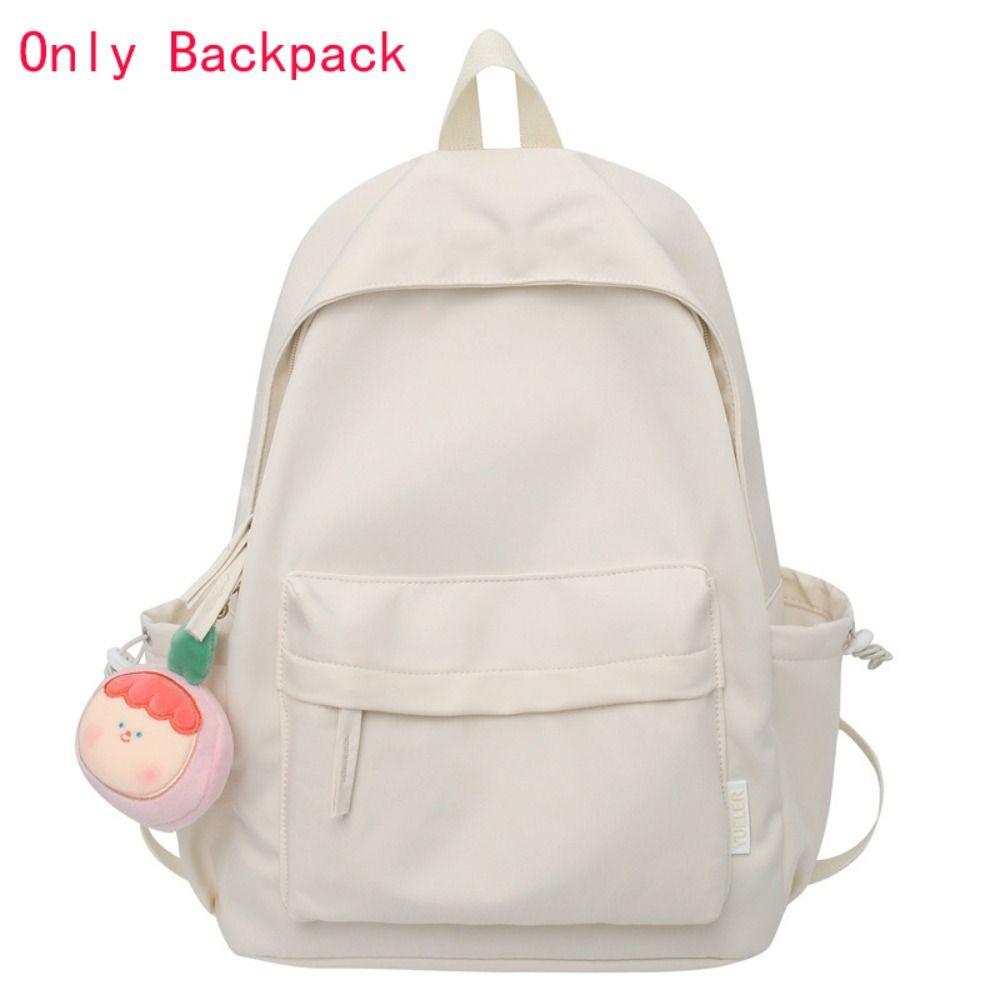Backpack Casual Canvas Book Backpack Green Adjustable Strap Large Capacity Street Travel Bag Student School Bags Portable