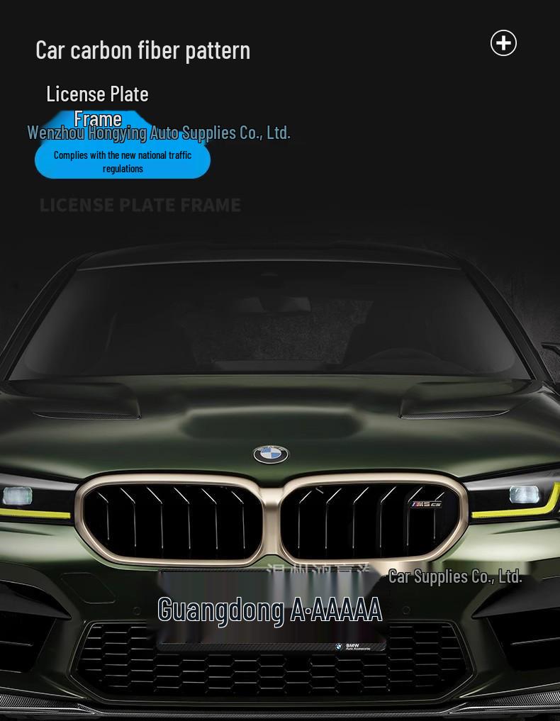 Kohlefaser-Nummernschildhalter für BMW X1, X2, X3, X4, X5, 1er, 3er, 5er