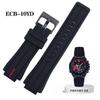 Cinturino per Orologio in Gomma Siliconica ECB-10YD per Orologio Casio da Uomo Ediice Sostituzione Cinturino per Orologio Impermeabile per Sport all'Aperto Cinturino per Orologio
