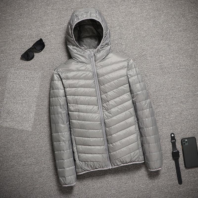 2026 Nuovo Cappotto Trapuntato Ultraleggero con Cappuccio per l'Inverno Caldo Piumini Leggeri Giubbotti Piumati Leggeri Giubbotti da Uomo Primavera
