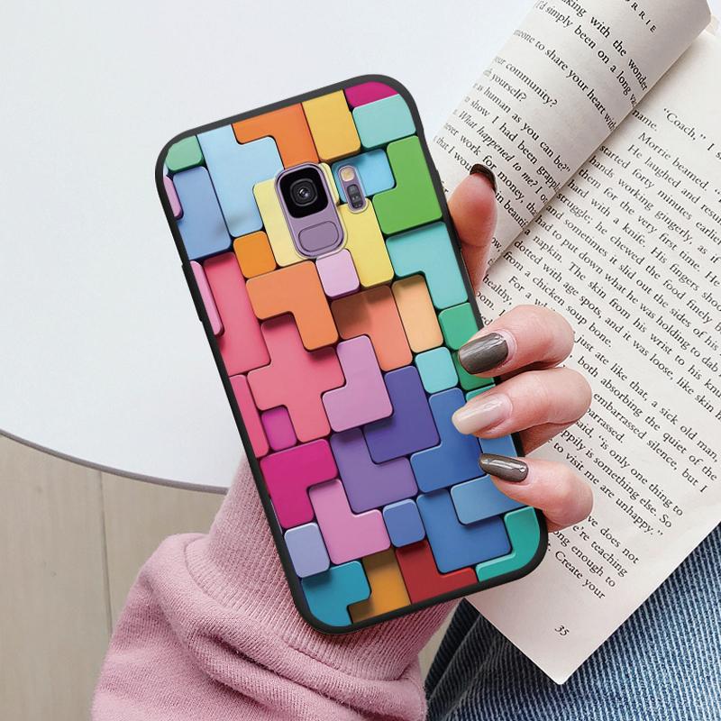 For Samsung Galaxy S9 S 9 Plus Cover Cute Cartoons Heart Cat Soft Silicone Shockproof Phone Case For Samsung S9 S9+ Funda Bumper