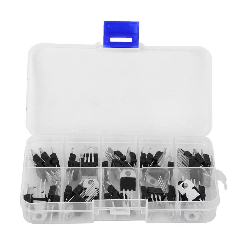 

50PCS Voltage Regulator Transistor Kit Electronic Component Industrial Parts Electrical Supplies