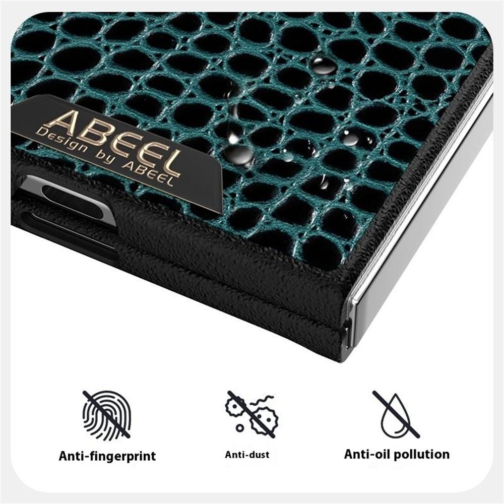 ABEEL For Samsung Galaxy Z Fold7 5G Case Compatible with MagSafe Crocodile Texture Micro-Embossing Back Cover