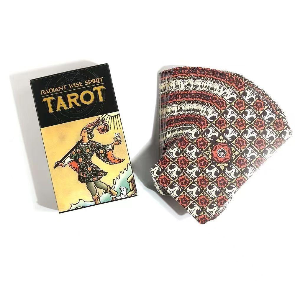 Schwarze Strahlende Weise Geist Tarotkarten Ein 78 Rider Deck Orakel Rider Waite Englisch Visions Wahrsageausgabe Brettspiel