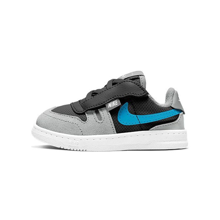 Nike Squash Type Comfortable Versatile Non-Slip Shock Absorbing Wear-Resistant Low-Top Sneakers Baby Sneakers Gray Black Blue CJ4121-003