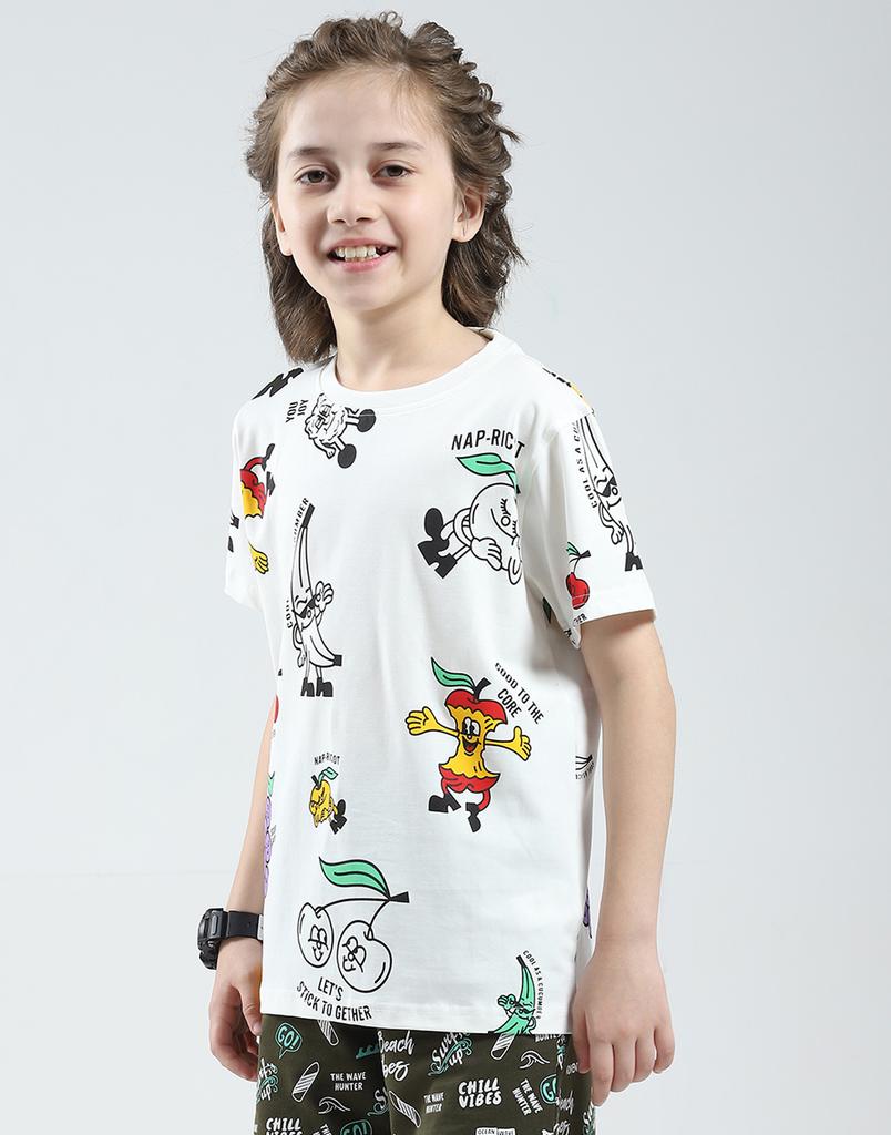 Monte Carlo Boys Printed Round Neck Tshirt